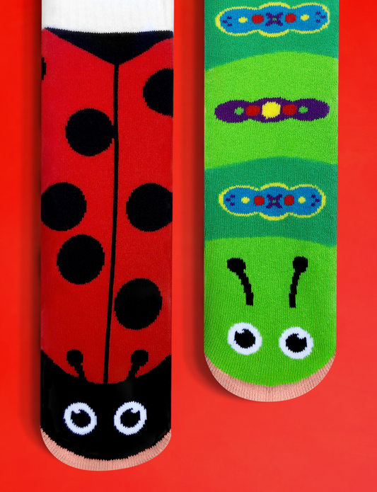 ADULT LADYBUG & CATERPILLAR SOCKS - Call of duty toys test 2
