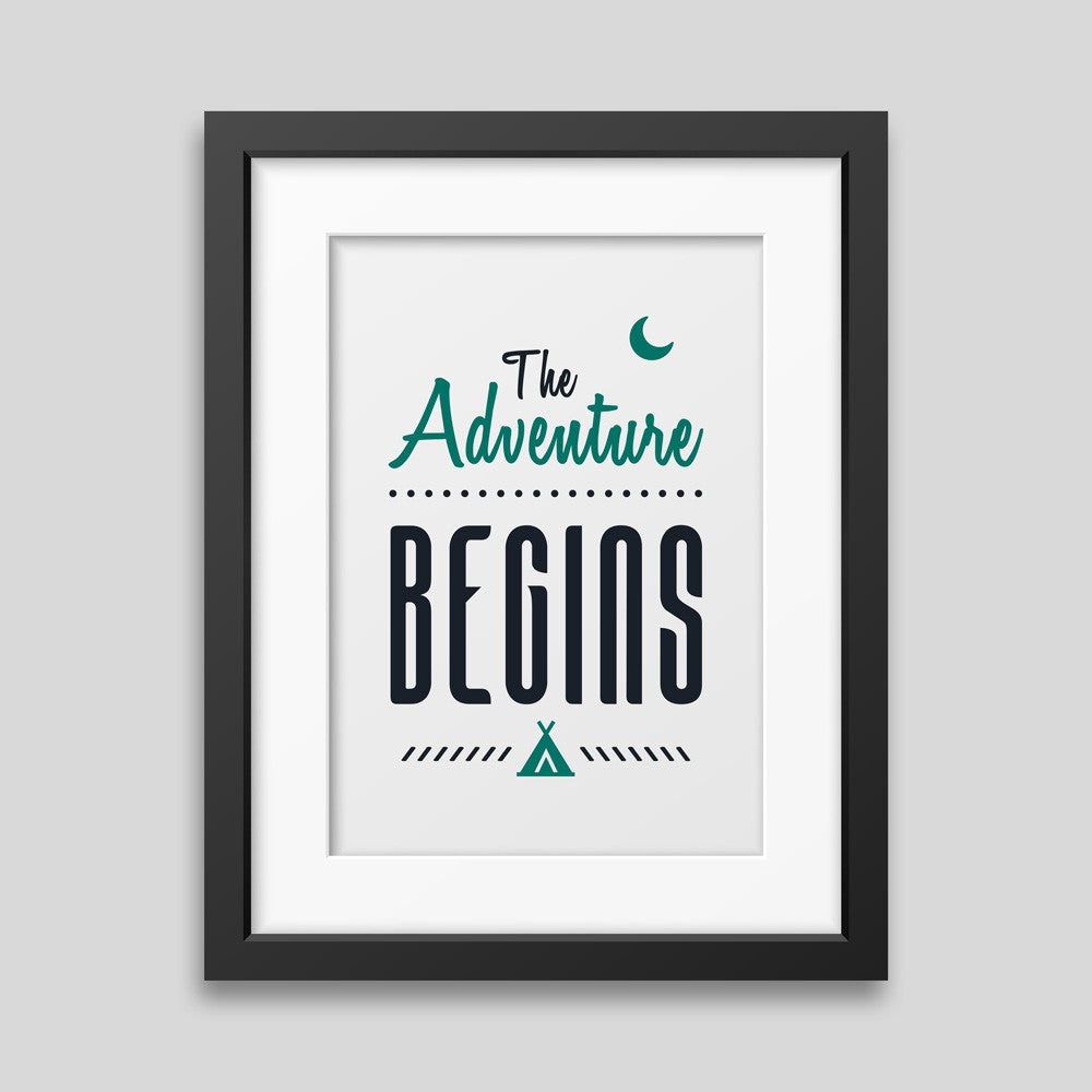 Graphic Corner The adventure begins Framed poster demo_5