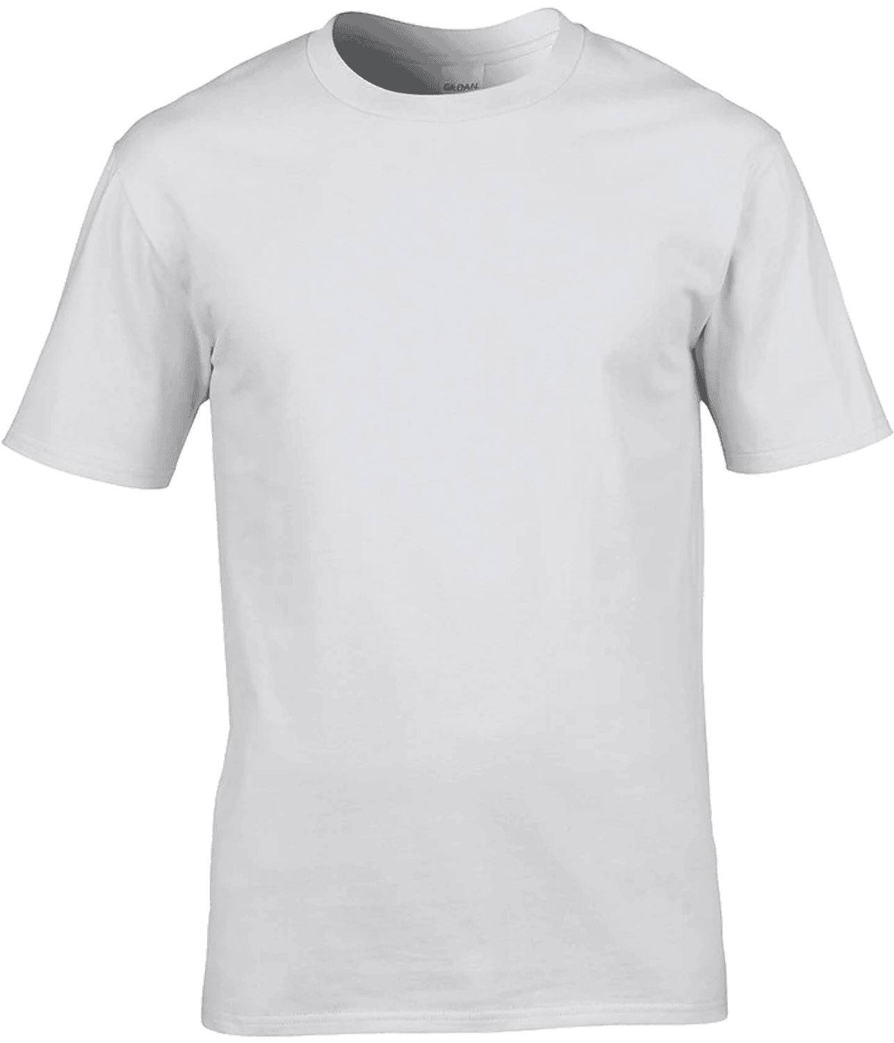 Plain white t-shirt on a white background